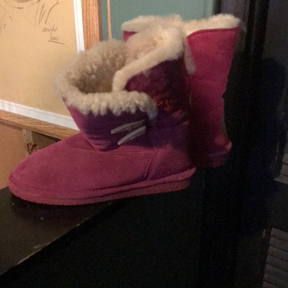 Pink boots